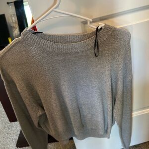 H&M Light Gray Women's Crew Neck Sweater